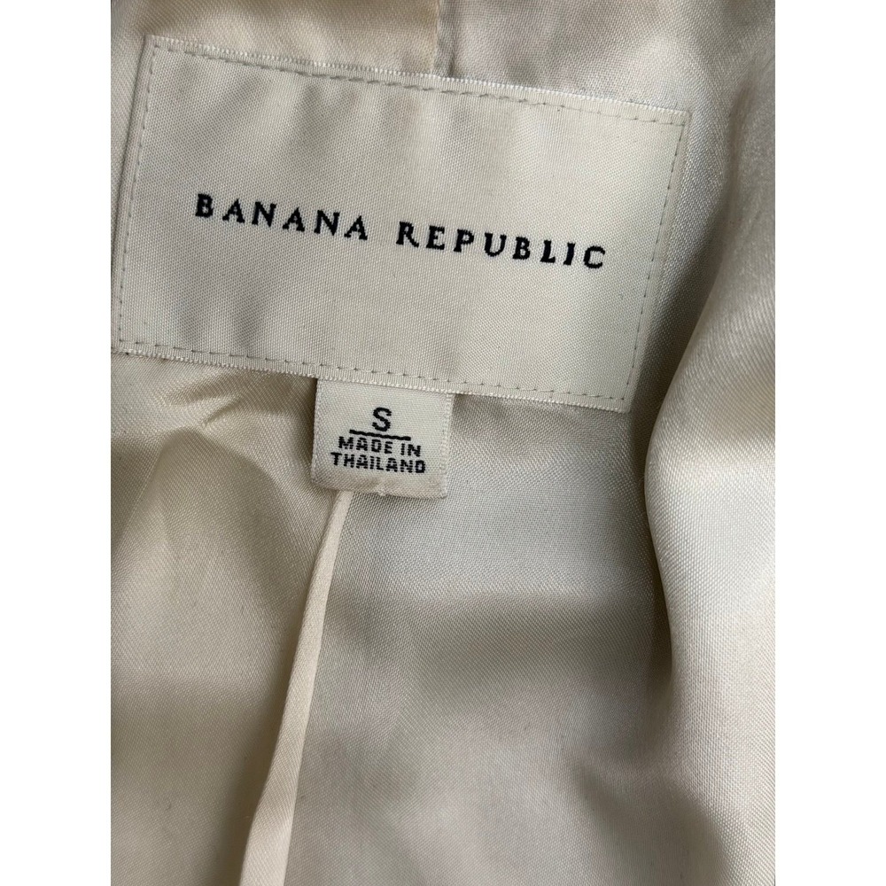 Banana Republic Wool Blend Peacoat Jacket Black Double Breasted Women S - Picture 6 of 11
